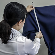 オーダーメイド作務衣の採寸イメージ